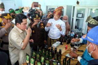 Penggiat Usaha Lokal Meranti Keluhkan Modal di Depan Menteri BUMN Erick Thohir