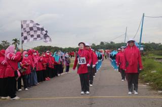 HUT ke 22 DWP Bengkalis Gelar Lomba Gerak Jalan Beregu