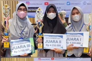 Selamat, Zuhudiah Azzahra dari Kampar Berhasil Raih Peringkat 3 Nasional Duta Harmoni 2021