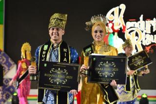Inilah Pemenang Bujang Dara Riau 2021, Tampan dari Inhu dan Cantik dari Meranti