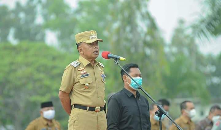 Wabup Meranti Sorot ASN & Honorer Banyak Tak Gunakan Helm Saat Kerja