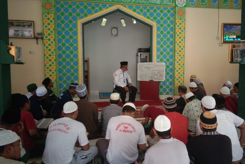 Rutan Kelas I Pekanbaru Fasilitasi Napi Belajar Ilmu Agama
