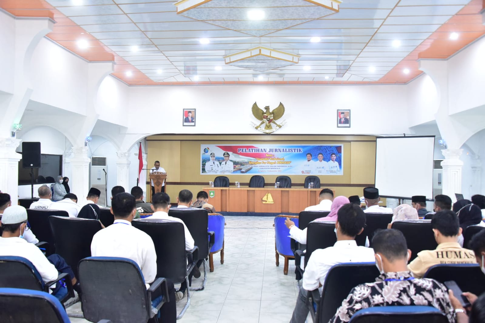 Bupati Bengkalis  Diwakili Staf Ahli, Buka Pelatihan Pra UKW Bagi Wartawan & Aparatur Pemerintah
