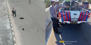 Pengendara Jatuh Dari Flyover Pekanbaru Ternyata Disenggol Mobil