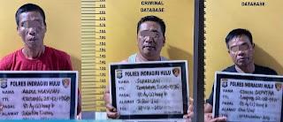 Pelaku ini Kompak Jarah Kayu Dari Taman Nasional Bukit Tigapuluh Inhu 