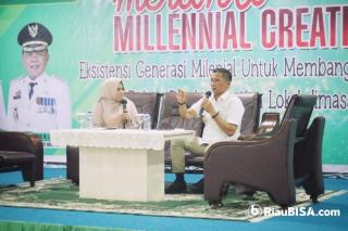Bupati Adil Berbagi Tips Sukses dalam Meranti Milenial Creative Talks