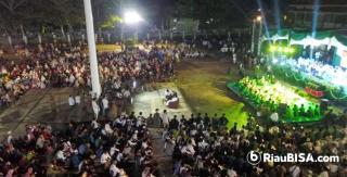 Meranti Bershalawat, Ribuan Masyarakat Padati Halaman Kantor Bupati