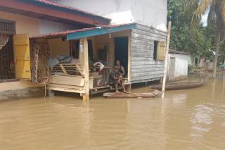 Kecamatan Kepenuhan dan Tandun Rohul Dilanda Banjir, BPBD Riau Dirikan Posko Bantuan