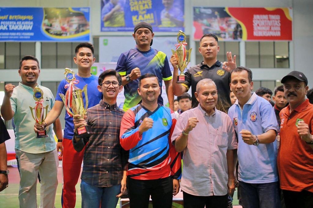 Pekanbaru Sabet Juara Umum Sepak Takraw di POPDA XV Provinsi Riau 2022