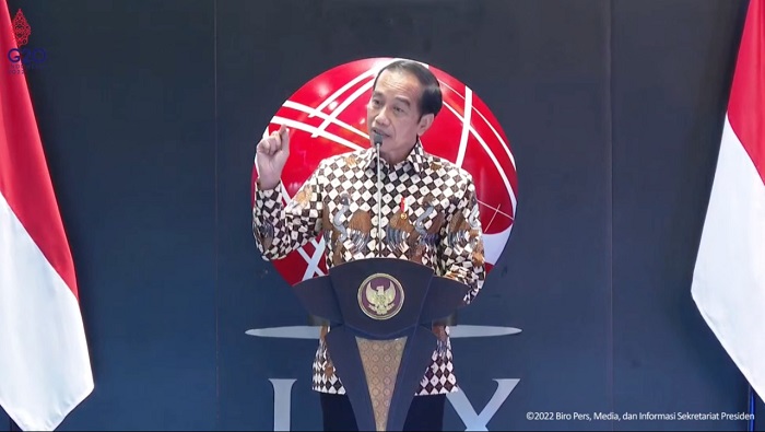 Presiden Jokowi Buka Perdagangan Bursa 2022