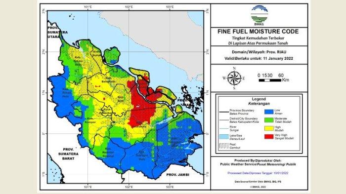 5 Hotspot Terpantau di Wilayah Pelalawan
