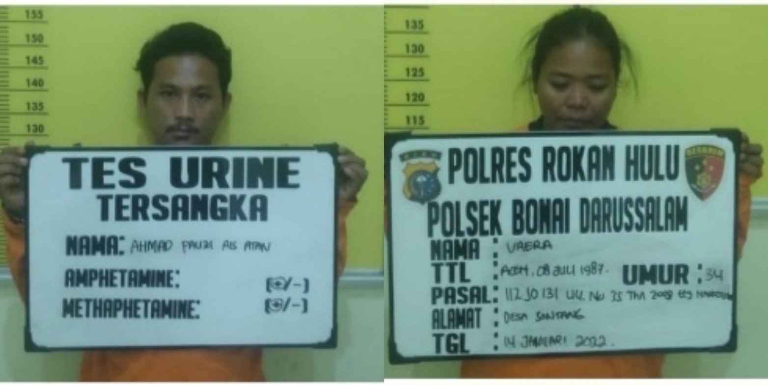 Pesta Sabu, 2 Pasangan Sejoli di Rohul Diringkus Polisi
