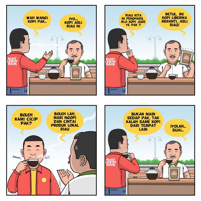 Bangga Produk Daerah, Syamsuar Promosikan Kopi Liberika Meranti Melalui Media Sosial