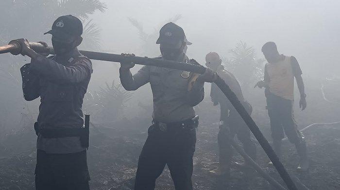 Karhutla Muncul di Desa Lalang Kabung Pelalawan