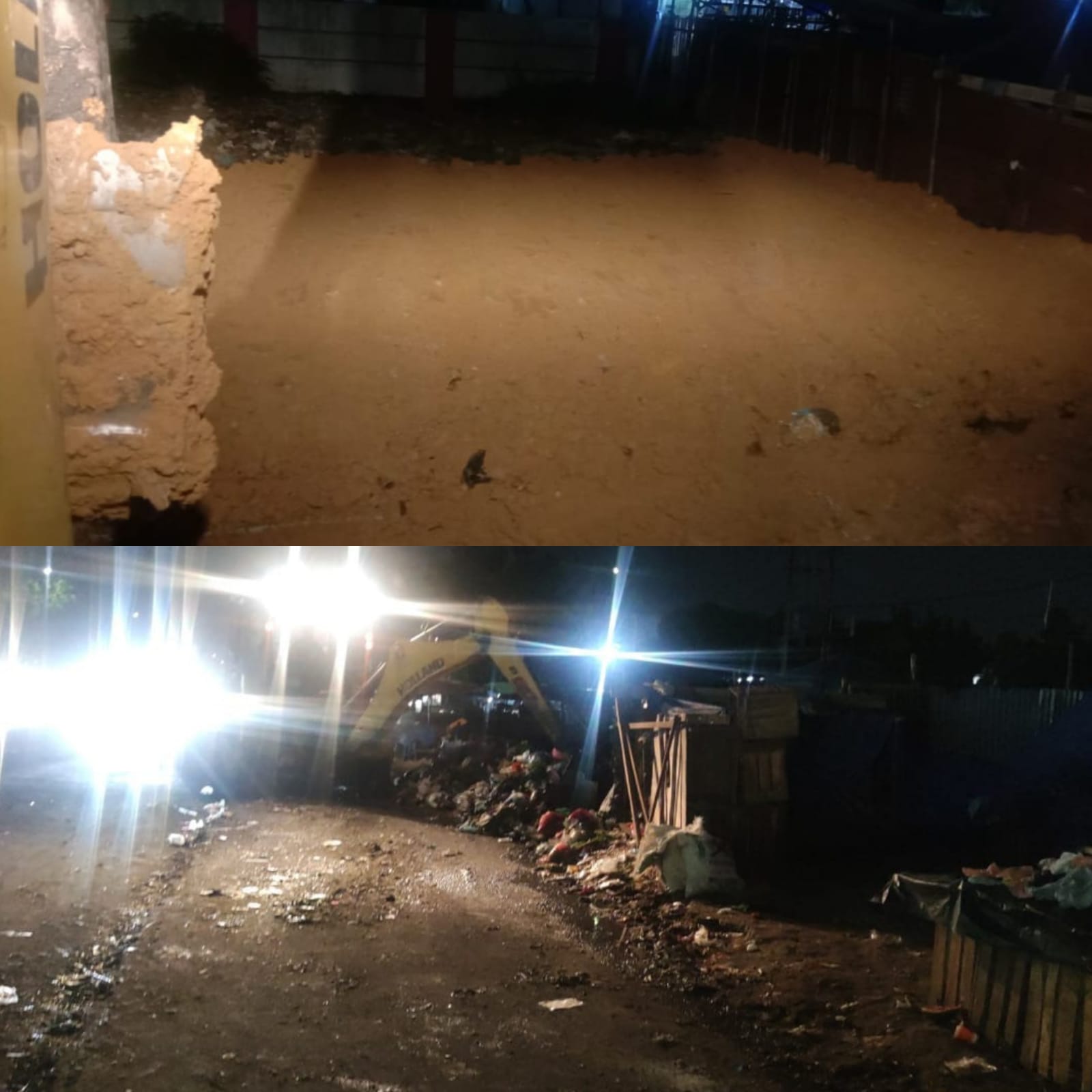 Tumpukan Sampah yang Sempat Menggunung di Pasar Pagi Arengka Sudah Steril