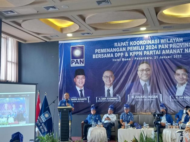 Pemilu 2024, PAN Riau Targetkan 3 Kursi DPR RI
