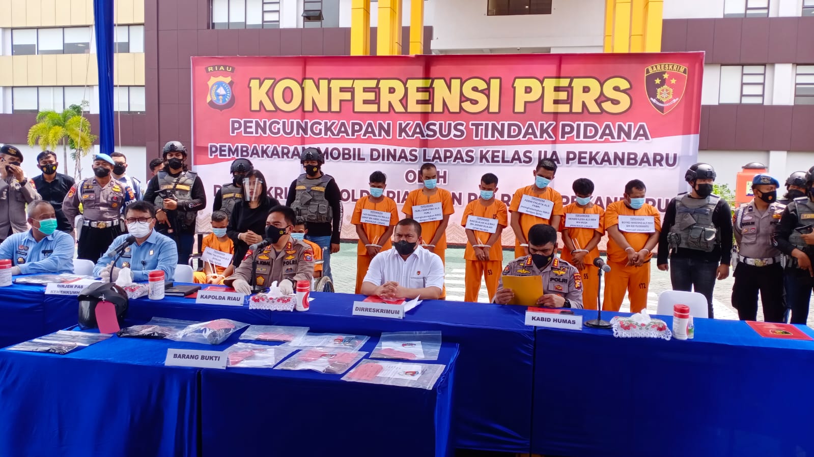 8 Pelaku Teror Rumah Pegawai Lapas Ditangkap, Tiga Pelaku Mantan Aparat