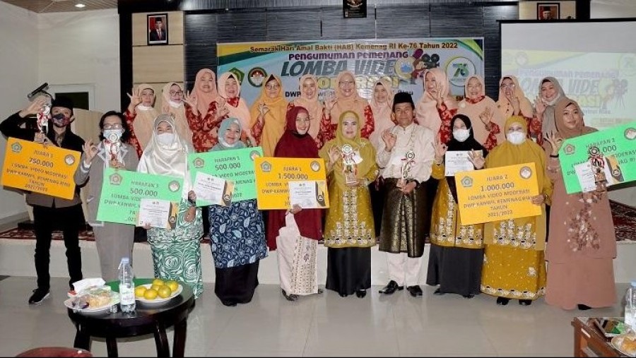 Selamat! MTsN 1 Pelalawan Juara 1 Lomba Video Moderasi Tingkat Provinsi Riau