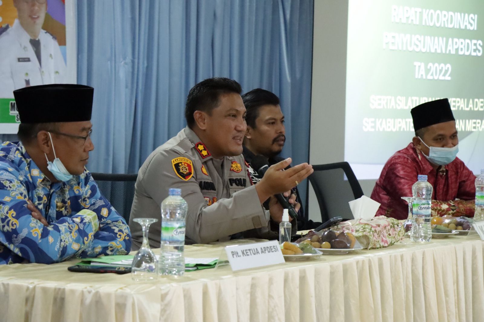 Hadiri Rakor dan Silaturahmi APDESI, Kapolres Meranti Beri Pesan Khusus kepada Kades