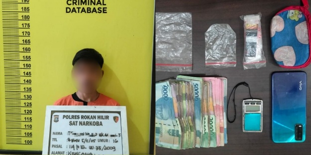 Ibu di Rohil Riau Libatkan Anak Kandung Jadi Kurir Sabu