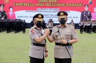 Pisah Sambut Kapolda Riau, M Iqbal: Mohon Dibukakan Pintu Dukungan Kepada Saya