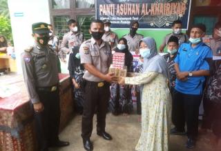 Kasat Binmas Polres Rohul Baksos Ke Panti Asuhan Al Khairiyah Pasir Pengaraian