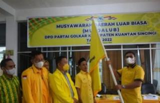 Selamat! Gantikan Andi Putra, Adam Terpilih Aklamasi Pimpin Golkar Kuansing