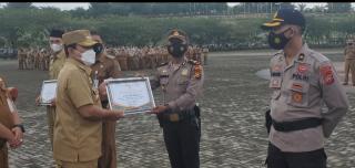 Pencapaian Target Vaksinasi, Bupati Rohul Berikan Penghargaan Ke Polsek Bonai Darusalam