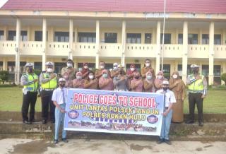 Unit Lantas Polsek Tandun Rohul Gelar Police Go To School