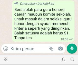 Beredar Isu Seleksi Tenaga Non PNS Tanpa Tes, BKD Meranti: Itu Hoaks