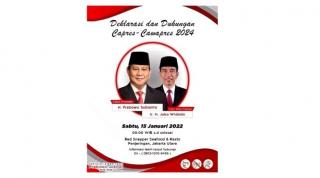 Heboh! Beredar Poster Deklarasi Dukungan Prabowo-Jokowi 2024-2029