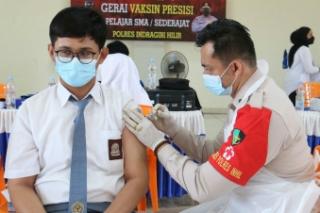 Kondisi Geografis dan Faktor Alam Jadi Kendala, Tapi Vaksinasi di Inhil Melampaui Target