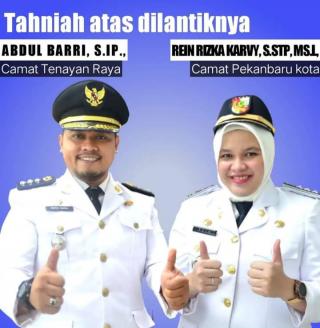 Walikota Pekanbaru Tunjuk Abdul Barri Jadi Pejabat Defenitif Camat Tenayan Raya