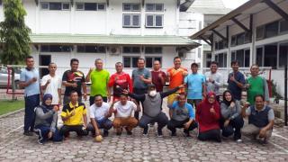 Jalin Silaturahmi, Mantan Pengurus PSTI Riau Gelar Sepak Takraw Bersama Atlit Senior