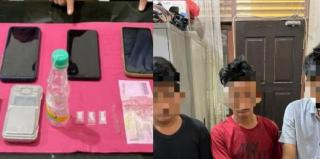 Tiga Orang Warga Kubang Jaya Berikut Paket Narkoba Diamankan Polisi 