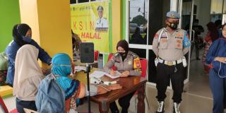 Polsek Bagan Sinembah Gelar Pengamanan Dan Pendampingan Vaksinasi