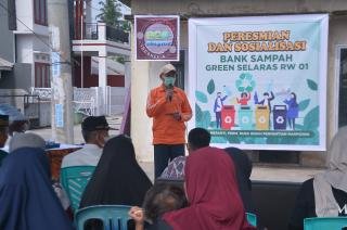 Wawako Pekanbaru Resmikan Bank Sampah di Marpoyan Damai
