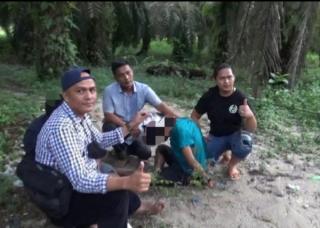 Kabur Ke Kebun Sawit, Dor! Polisi Tembak Kaki Kiri Pengedar Narkoba di Tambang Kampar 
