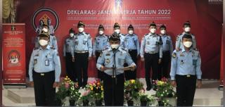 Langkah Awal Komitmen, Kalapas Pasir Pengaraian Ikuti Deklarasi Kinerja
