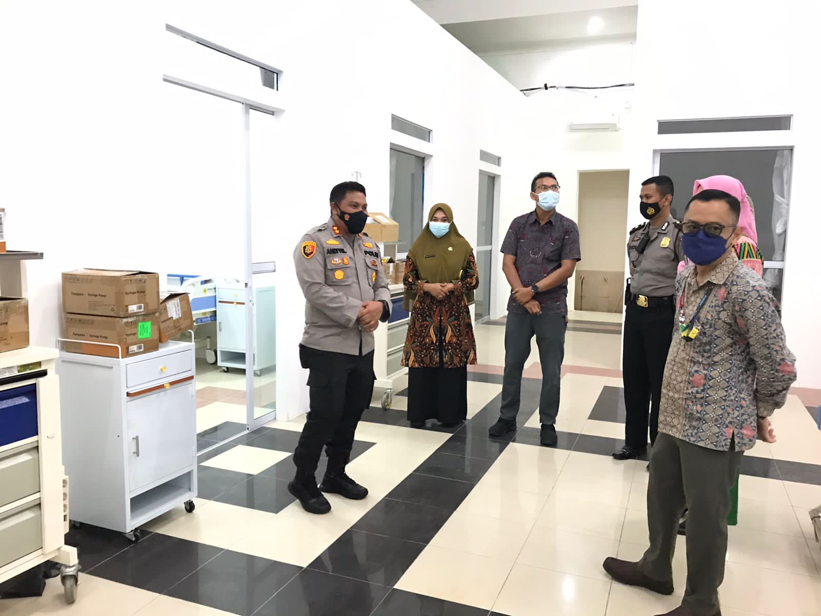 Kapolres Cek Ruang Isolasi Covid-19 di RSUD dan BLK Selatpanjang