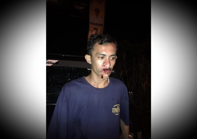 Praak! Kaca Mobil Pecah Dilempari OTK di Rambah Rohul 