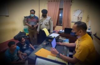 Brakk! 2 Orang Spesialis Pelaku Jambret Pekanbaru Tersungkur Ditabrak