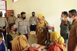 Kapolres dan Wabup Meranti Ajak Semua Pihak Suskeskan Vaksinasi 100 Persen