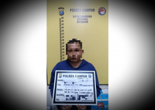 Warga Asal Batam Diamankan Polres Kampar Bawa Paket Sabu