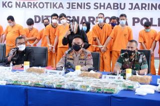 Sabu-sabu 82,94 Kilogram Dimusnahkan di Mapolda Riau