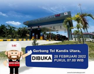 121 Kendaraan Melintas Dihari Pertama Dibuka Tol Kandis Utara