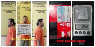 Transaksi Lewat Sekat Pintu, DPO Kasus Narkoba Tahun 2018 Diamankan Tim Polres Rohil