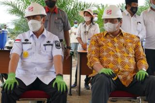Sembuh dari Covid-19, Gubri Dampingi Kunker Menko Perekonomian Airlangga Hartanto