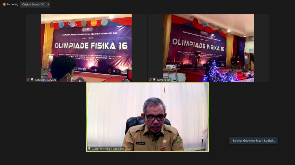 Kadisdik Riau Buka Olimpiade Fisika XVI se-Sumatera