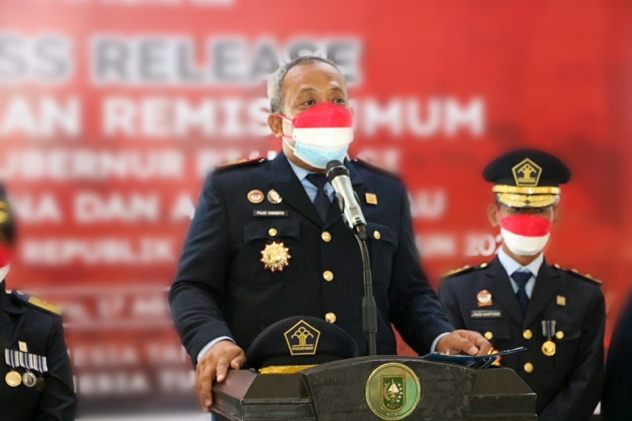 Bertepatan Hari Raya Nyepi, Empat Napi Lapas Kelas IIA Pekanbaru Dapat Remisi